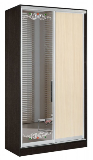 Фото Шкаф-купе Оскар 1.7 (1,2х0,6х2,3 - 2 двери) от производителя Мебель Маркет в Анапе по цене 42 120 ₽