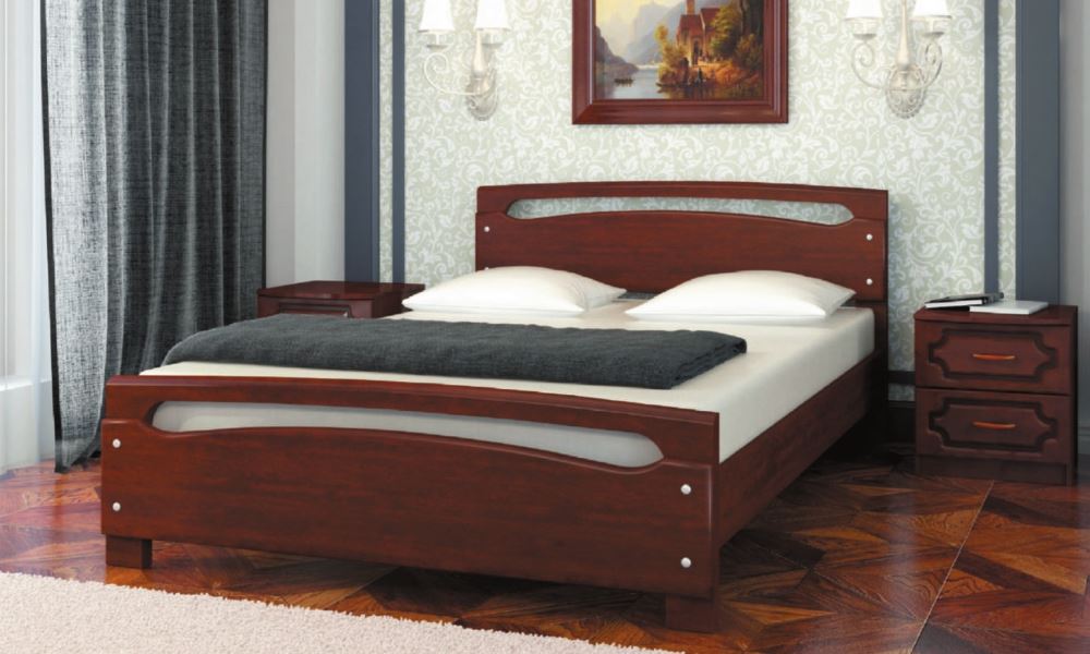 Фото Кровать двуспальная Камелия-2 (СМ 160х200) без основания с универсальными царгами от производителя Браво-мебель в Анапе по цене 17 950 ₽