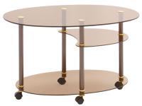 Фото stoly-zhurnalnye стол журнальный полуовал производитель Мебель из стекла