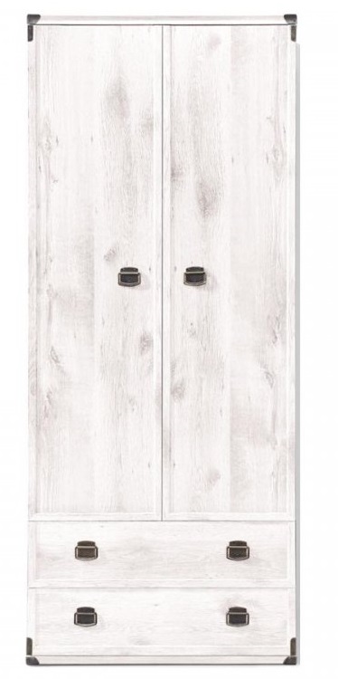 Фото Шкаф Индиана JSZFN2D2S (80) двухдверный (с полками) от производителя Black Red White (БРВ) в Анапе по цене 28&nbsp;400 ₽