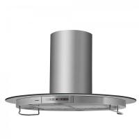 Вытяжка островная Tees 90 (900х900хh650(985)) (Материал Металл/Стекло , Цвет Металлик/Прозрачный) в Анапе от производителя 