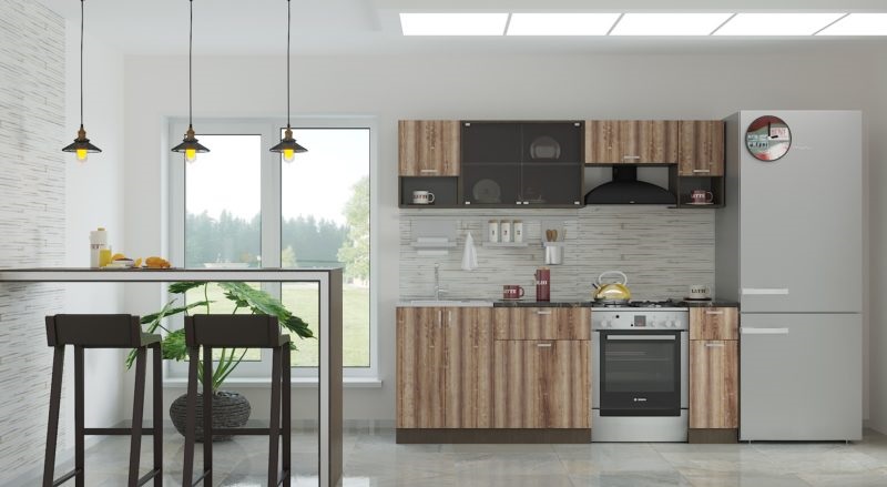 Фото Кухня Зара (2,1) от производителя Интерьер-центр в Анапе по цене 12&nbsp;600 ₽