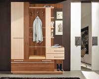 Прихожая Орфей (Цвет корпуса:ясень шимо темный-ясень шимо светлый, цвет фасада:ясень шимо темный-ясень шимо светлый, цвет обивки:молочный (Мебель Маркет) ) в Анапе от производителя 