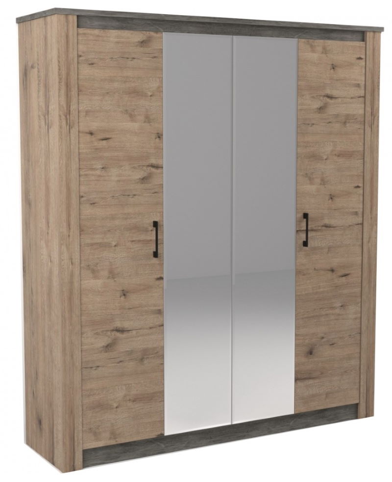 Фото Шкаф Денвер (192) четырехдверный от производителя СБК в Анапе по цене 46&nbsp;000 ₽