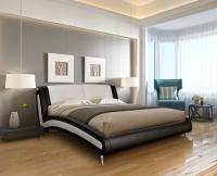 Кровать двуспальная Beatriche (СМ 200х200) с основанием ( 200х200 , 1 кат. ткани , ЛДСП/ткань , в ассортименте , без подъемного мех. , без ящиков , без матраса (Вега) ) в Анапе от производителя 