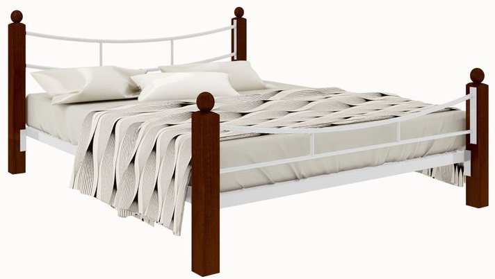 Фото Кровать двуспальная София Lux Plus (СМ 160х200) трубка металл от производителя Милсон в Анапе по цене 21 550 ₽