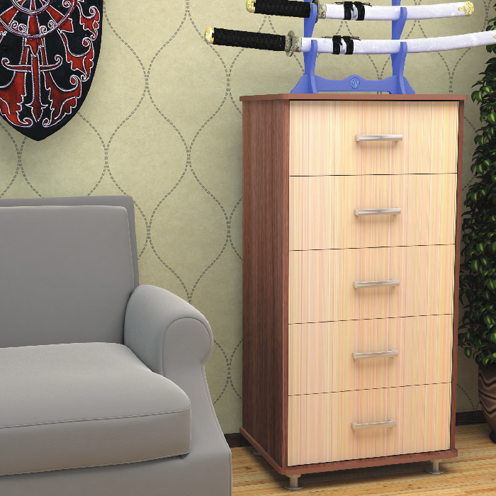 Комод К-6 (ясень шимо темный-ясень шимо светлый (Пирамида) )