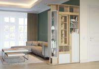 Шкаф-перегородка Венеция (дуб ривьера-рамух белый (Гранд Кволити) ) в Анапе от производителя 