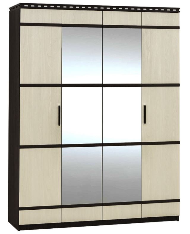 Фото Шкаф Ольга-13 (168) четырехдверный  от производителя Фант-мебель в Анапе по цене 24&nbsp;300 ₽