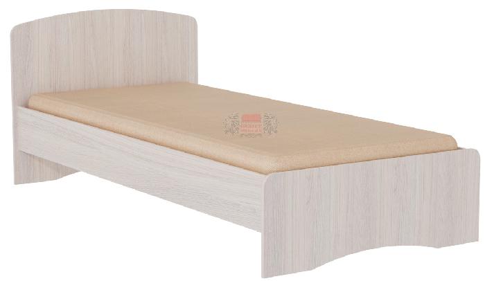 Кровать-2 односпальная (СМ 80x190) с основанием ( 80х190 , ЛДСП , ясень анкор светлый , без подъемного мех. , без ящиков , без матраса (Фант-мебель) )