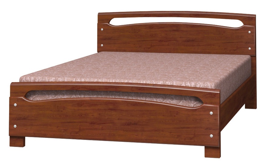 Фото Кровать двуспальная Камелия-2 (СМ 140х200) без основания с универсальными царгами от производителя Браво-мебель в Анапе по цене 17 120 ₽