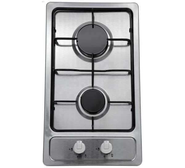 Фото Варочная поверхность газовая 2-х конф. VENTOLUX HG320 EES INOX 2 (600х520хh43) от производителя  в Анапе по цене 9 050 ₽