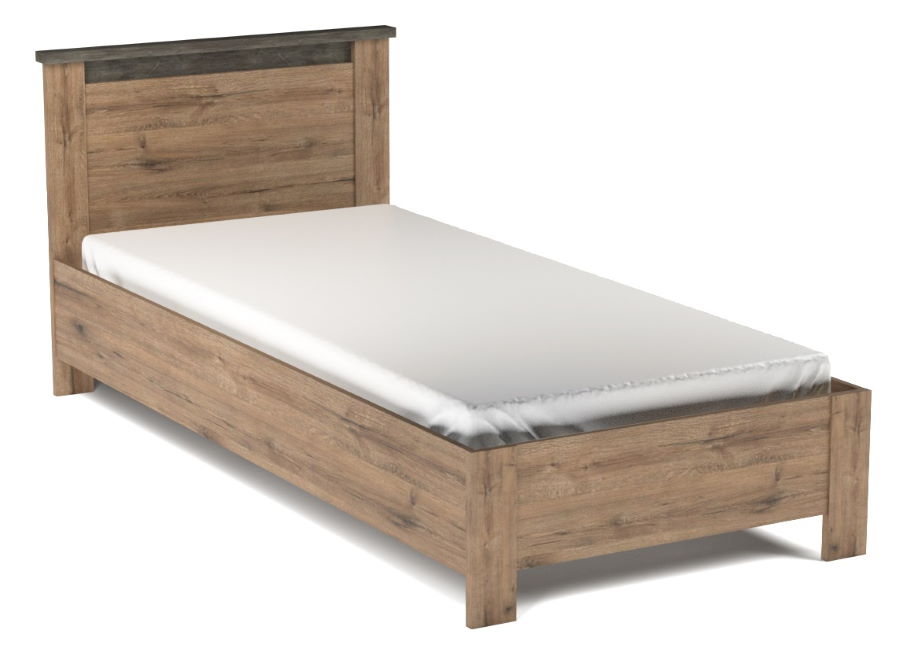 Фото Кровать односпальная Денвер (СМ 90х200) без основания от производителя СБК в Анапе по цене 10&nbsp;560 ₽