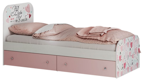 Фото Кровать детская Малибу КР-10 Light (СМ 80х186) с ящиками от производителя БТС  в Анапе по цене 12 740 ₽