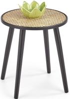 Стол журнальный Halmar Jakarta (дерево, ротанг-мдф-натуральный-черный,  черный (Halmar ) ) в Анапе от производителя 