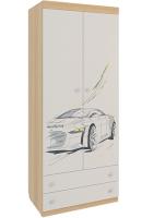 Фото shkafy-platyanye шкаф комбинированный форсаж двухстворчатый с ящиками мkf-01 производитель Мебельсон