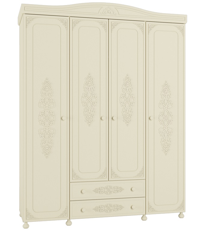 Фото Шкаф Ассоль плюс АС-28 (173) четырехдверный от производителя Компасс в Анапе по цене 71&nbsp;310 ₽