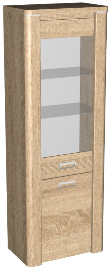 Фото Пенал со стеклом высокий Магнолия ГМ-03 от производителя СБК в Анапе по цене 19&nbsp;830 ₽