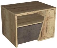 Тумба прикроватная Стреза (дуб галифакс натуральный, дуб галифакс натуральный-бетон чикаго темно-серый (СБК) ) в Анапе от производителя 