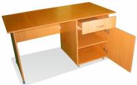 Фото  стол письменный однотумбовый производитель Металл-Конструкция