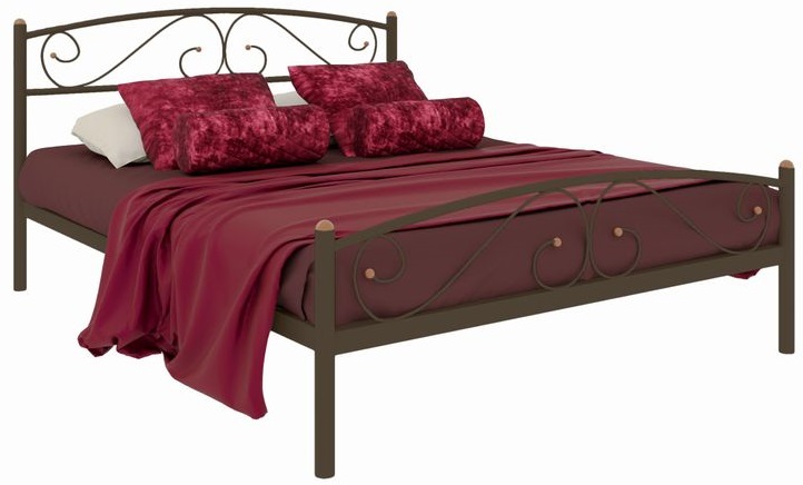 Фото Кровать двуспальная Вероника Plus (СМ 160х200) трубка металл от производителя Милсон в Анапе по цене 13 750 ₽