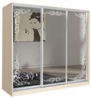 Фото shkafy-kupe-s-risunkom шкаф-купе оскар 4.3 (2,22х0,6х2,3 - 3 двери) производитель Мебель Маркет
