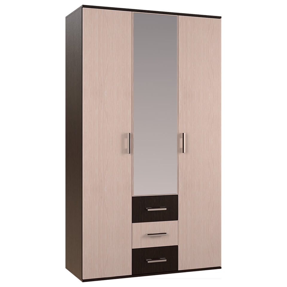 Фото Шкаф Белла (120) трехдверный  от производителя БТС  в Анапе по цене 13&nbsp;310 ₽