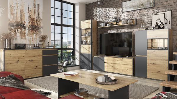 Фото Шкаф с витриной 1V3D Боско (Bosco) от производителя Анрэкс в Анапе по цене 22 840 ₽