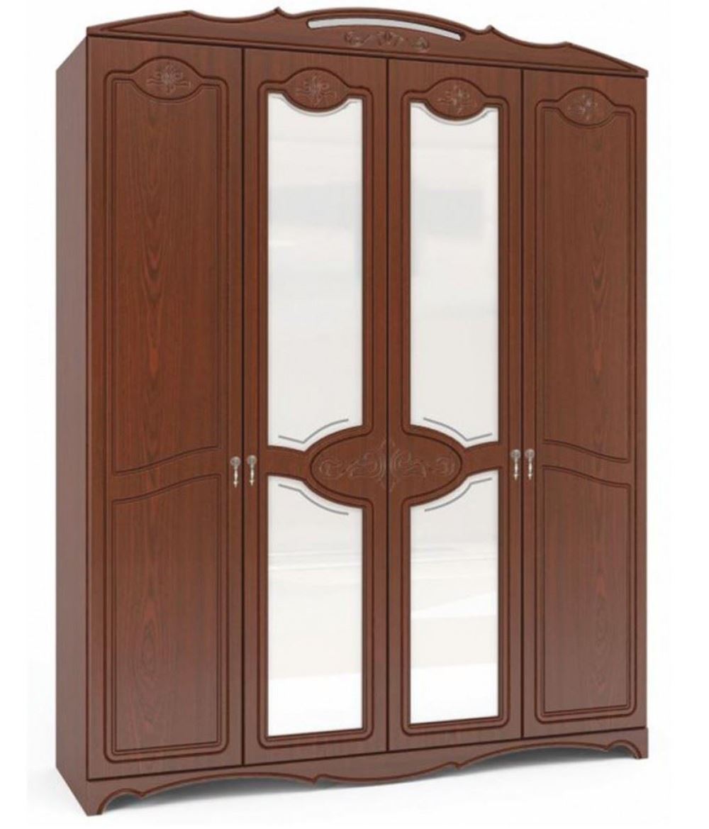 Фото Шкаф Лотос ШР-4 (178) четырехдверный от производителя Браво-мебель в Анапе по цене 35&nbsp;360 ₽