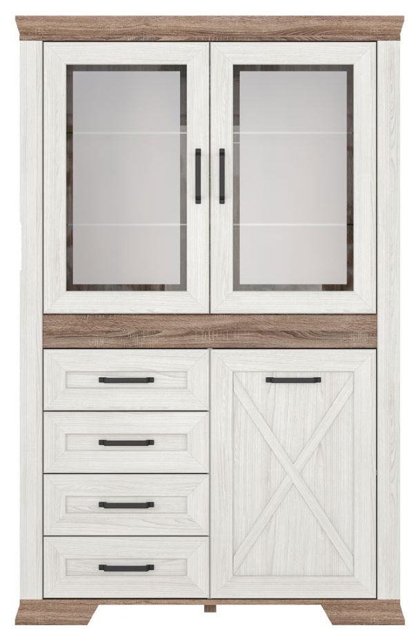 Фото Шкаф Marselle REG2W1D4S от производителя Black Red White (БРВ) в Анапе по цене 46 690 ₽