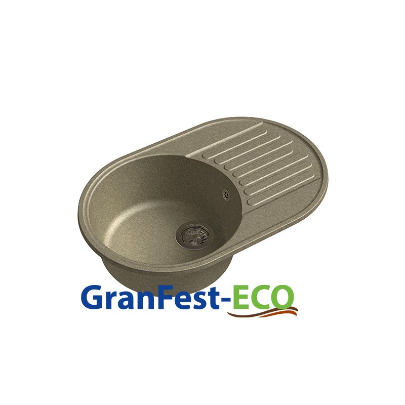 Фото Мойка Granfest eco-18 (ГР 740х480хh200) (шир.ящ.min 720) без сифона от производителя Granfest в Анапе по цене 4 050 ₽