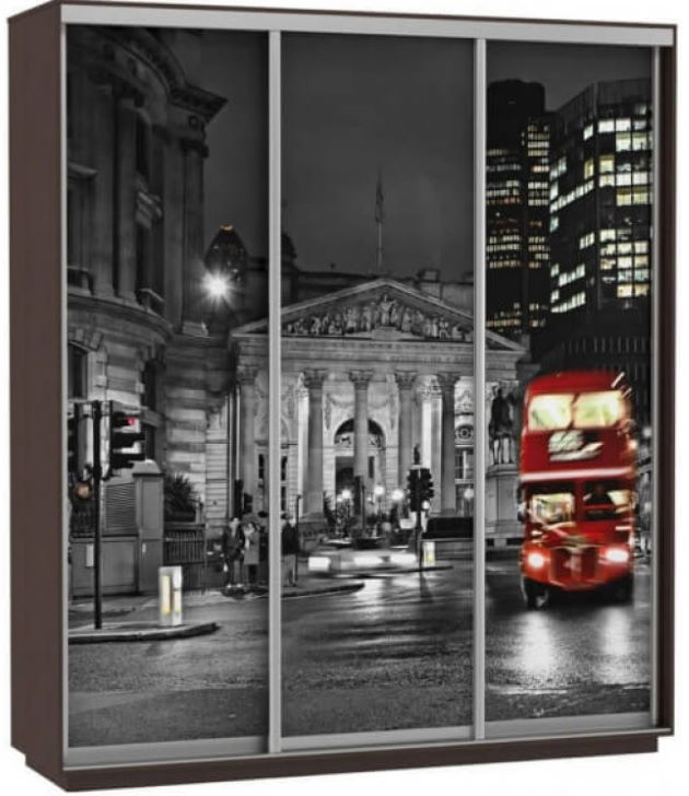 Фото Шкаф-купе Экспресс Трио Фото (1,8х0,6х2,2 - 3 двери) от производителя Мебельная компания Е1 в Анапе по цене 44&nbsp;410 ₽