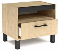 Тумба прикроватная Бостон (гикори джексон, гикори джексон-черный (СБК) ) в Анапе от производителя 