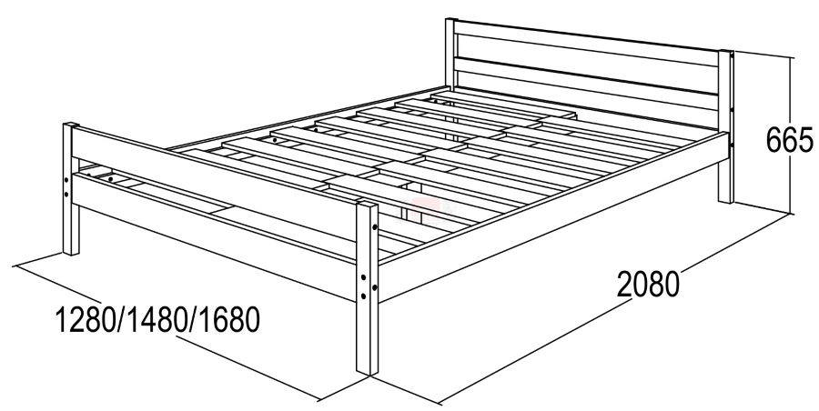 Фото Кровать-13 односпальная (СМ 90x200) с основанием от производителя Фант-мебель в Анапе по цене 9 750 ₽