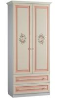 Шкаф Алиса (97) двухдверный с ящиками  (белый, крем,(Мебельсон)) в Анапе от производителя 