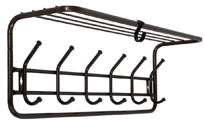 Вешалка с полкой 80 (медный антик  (Завод металлических изделий) )