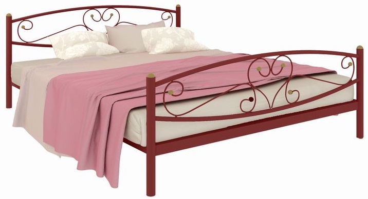 Фото Кровать двуспальная Каролина Plus (СМ 160х200) трубка металл от производителя Милсон в Анапе по цене 14 360 ₽
