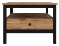 Стол журнальный Loft LAW (мдф, лдсп-дуб вотан,  черный (Black Red White (БРВ)) ) в Анапе от производителя 