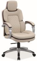 Кресло компьютерное Signal Q-388 (Материал обивки: экокожа, цвет обивки: кремовый-коричневый (Signal) ) в Анапе от производителя 