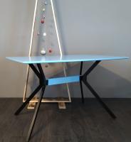 Стол обеденный DT-652 (металл, мдф-белый,  белый (La-alta) ) в Анапе от производителя 