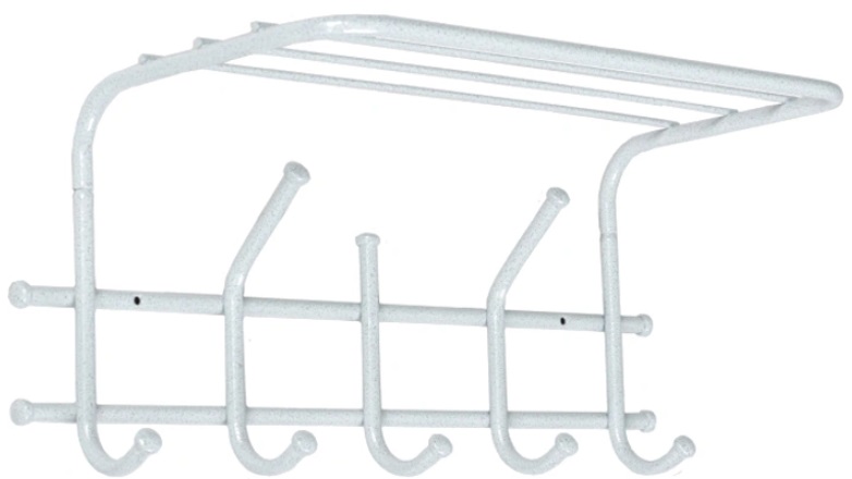 Фото Вешалка с полкой Эра 5 от производителя Завод металлических изделий в Анапе по цене 570 ₽