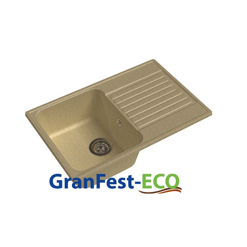 Фото Мойка Granfest eco-78 (ГР 740х480хh200) (шир.ящ.min 720) без сифона от производителя Granfest в Анапе по цене 3 650 ₽