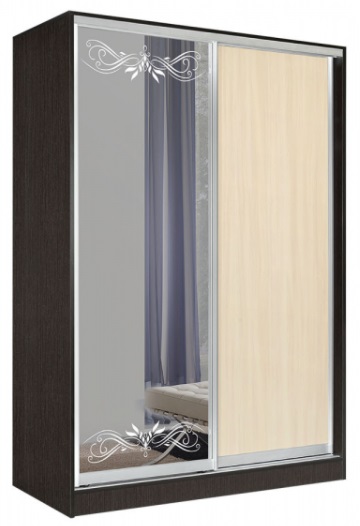 Фото Шкаф-купе Оскар 2.6 (1,5х0,6х2,3 - 2 двери) от производителя Мебель Маркет в Анапе по цене 46 800 ₽