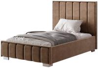 Фото krovati-s-myagkoy-spinkoy кровать односпальная мирабель (см 120х200) без основания производитель Мебелони