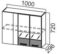 Фото kukhonnye-shkafy-so-steklom кухня арабика шкаф навесной ш1000ус производитель SV-мебель
