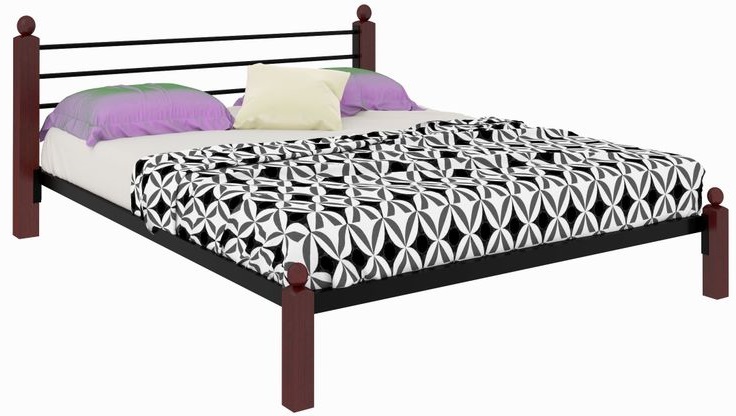 Фото Кровать двуспальная Милана Lux (СМ 140х200) трубка металл от производителя Милсон в Анапе по цене 18 750 ₽