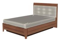 Фото krovati-nedorogie кровать двуспальная камелия кр-1072 (см 140х200) с подъемным механизмом производитель Лером