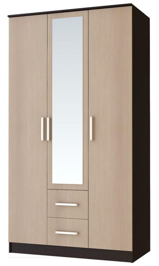 Фото Шкаф Фиеста (120) трехдверный от производителя БТС  в Анапе по цене 13&nbsp;360 ₽