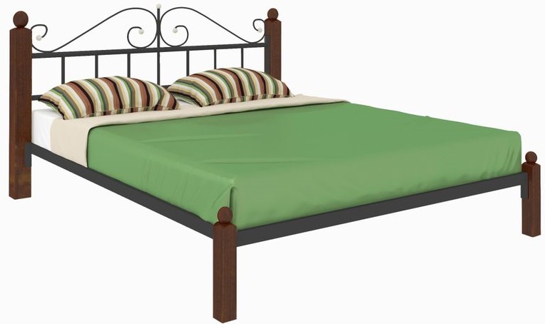 Фото Кровать двуспальная Диана Lux (СМ 180х200) трубка металл от производителя Милсон в Анапе по цене 20 620 ₽