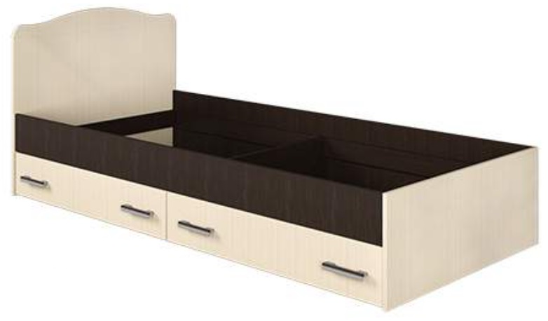 Фото Кровать односпальная с ящиками Светлана (СМ 90х190) без основания от производителя Мебель Маркет в Анапе по цене 10&nbsp;300 ₽